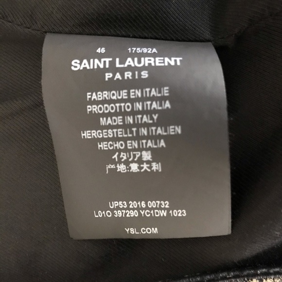 Saint Laurent Vintage L01 Biker Leather Jacket - Picture 5 of 8